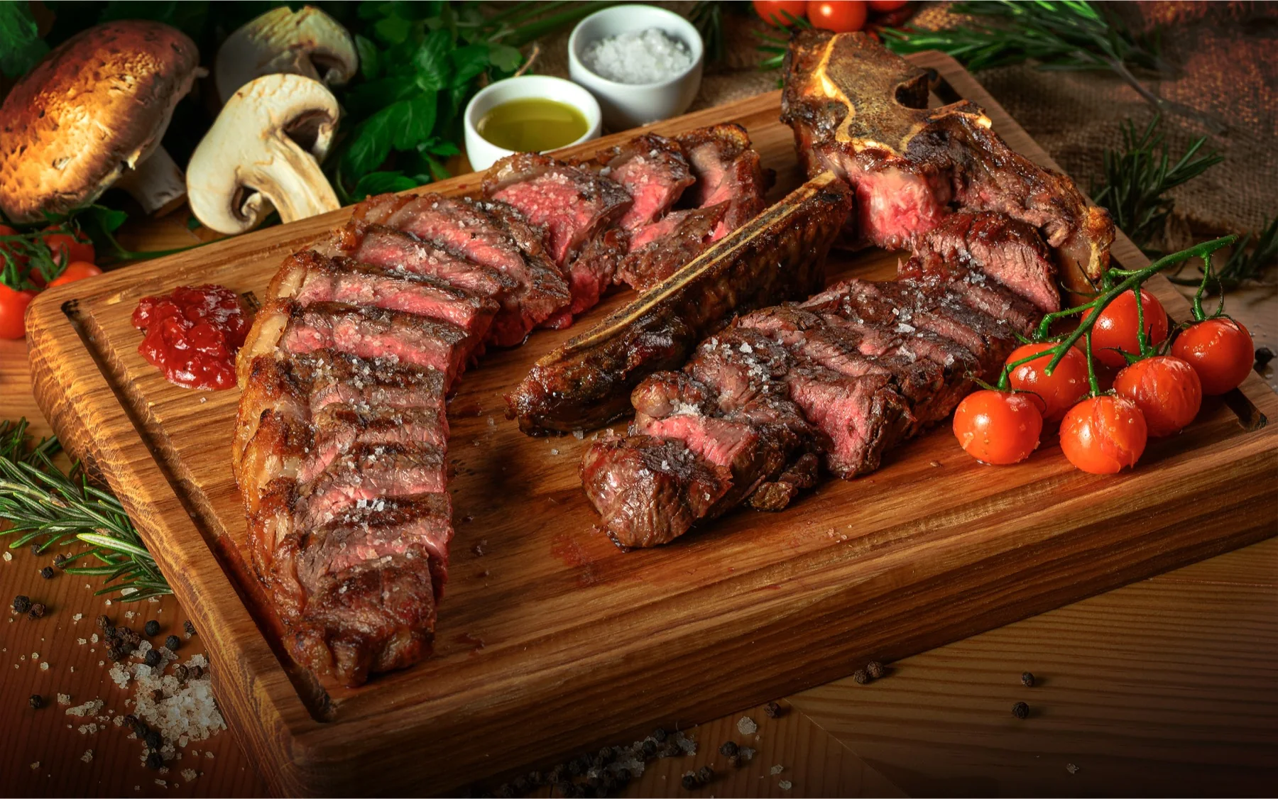 Corte de carne grelhado do KBueno